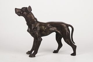 Antique Vienna Bronze figure of a Great Dane, early 20th century