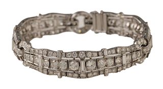 Art Deco Platinum and Diamond Bracelet