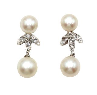Pair of Pearl Drop Earrings