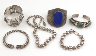 Vintage Turquoise Silver Cuff Bracelet