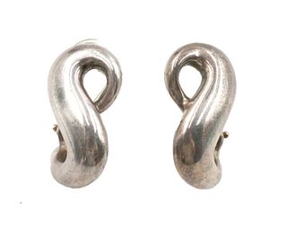 Tiffany Sterling Silver Infinity Earrings