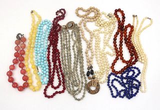 Large Group of Beaded Necklaces