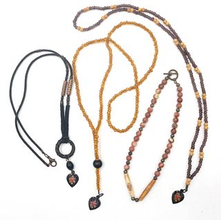 Two Indian Beaded Necklaces