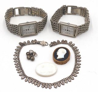 Middle Eastern Silver Link Large Bracelet