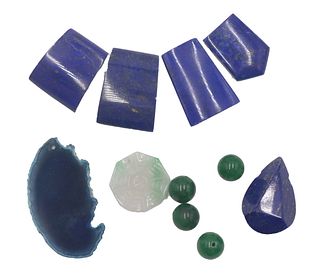 Six Polished Loose Lapis Lazuli