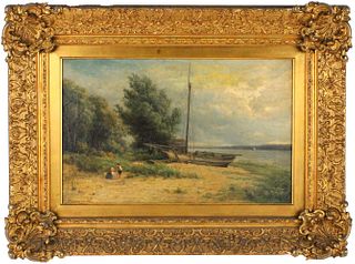 Hendrik-Dirk Van Elten, Oil on Canvas, Sailboat