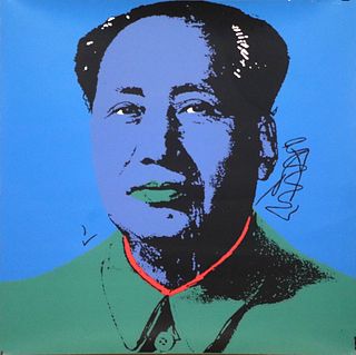 Andy Warhol, Serigraph, "Mao in Blue"