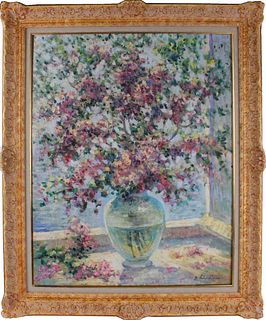 Georgii Lapshin, Oil on Canvas, Floral Still Life