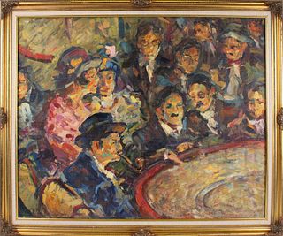 Elie Anatole Pavil, Oil on Canvas, Au Theatre