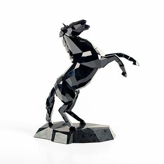 Swarovski Crystal Sculpture, Black Stallion