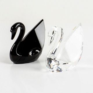 Pair of Swarovski Crystal Swan Figurines, Soulmates