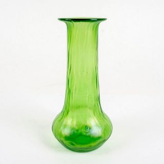 Antique Loetz Glass Art Nouveau Emerald Vase