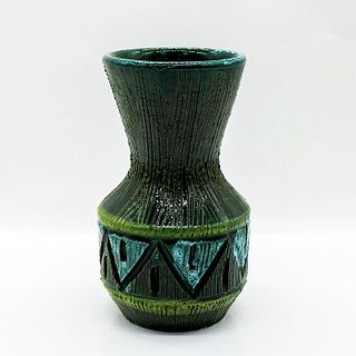 Mid Century Italian Pottery Textured Vase
