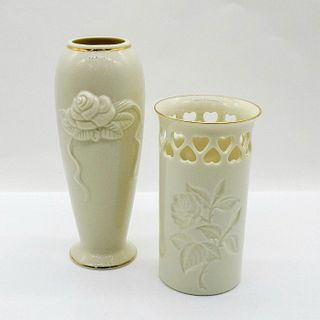 Vintage 2pc Lenox Porcelain Vases