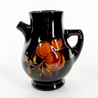Vintage McCoy Handled Glazed Floral Design Vase