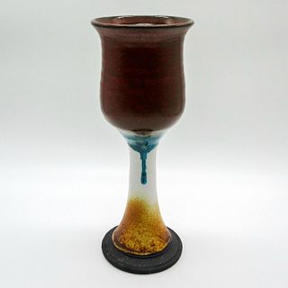 Studio Art Pottery Glazed Chalice
