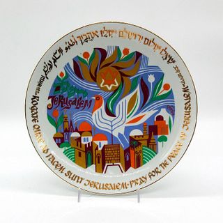 Vintage Naaman Art Plate, Peace of Jerusalem