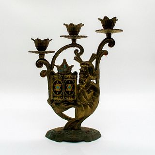 Vintage Judaica Candle Holder
