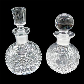 2pc Vintage Waterford Crystal & A Glass Perfume Bottles with Stoppers