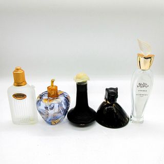 5pc Vintage Glass Perfume Bottles