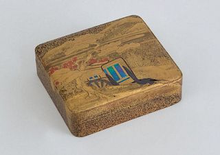 JAPANESE LACQUER BOX AND COVER