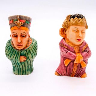 Two Pot Bellys Trinket Boxes, Empress Woo & Nefertiti