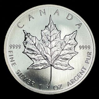 2006 Canda $5 Maple Leaf 1 ozt .9999 Silver