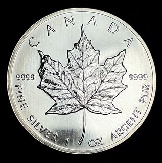 2003 Canda $5 Maple Leaf 1 ozt .9999 Silver