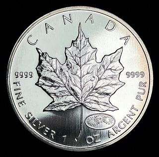 2000 Canda $5 Maple Leaf 1 ozt .9999 Silver