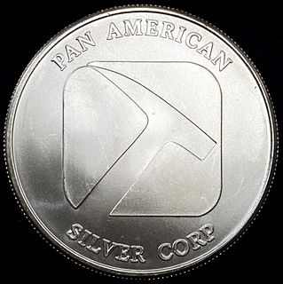 Pan American Silver Corp 1 ozt .999 Silver Round