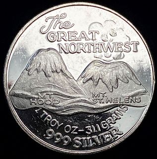 The Great Northwest 1 ozt Proof .999 Silver Trade Unit
