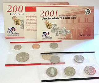 2001 United States Denver Mint Set (10-coins)