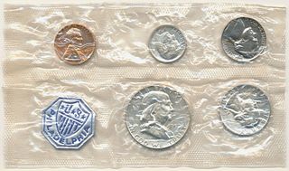 1957 US Mint Proof Set (5-coins)