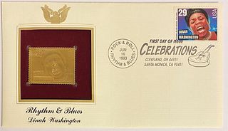 1993 Rhythm & Blues Dinah Washington Gold Replica Stamp
