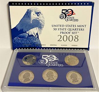 2008 United States Mint Quarter Proof Set (5-coins)