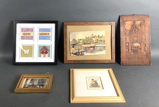 Group of Framed Articles
