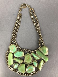 Silpada KR Green Glass Necklace