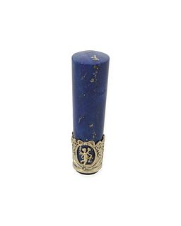 A lapis lazuli wax seal