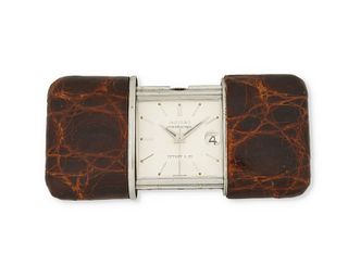 A Movado / Tiffany & Co. Ermeto travel watch/clock