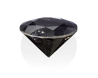 An unmounted black diamond