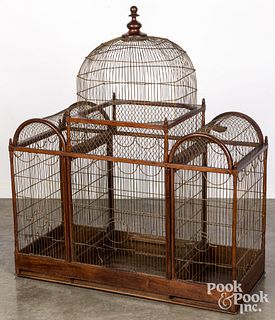 Large Victorian wire birdcage