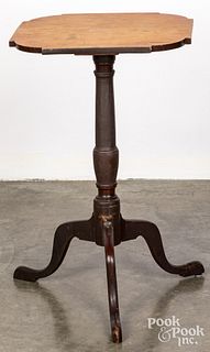 New England painted candlestand, early 19th c.