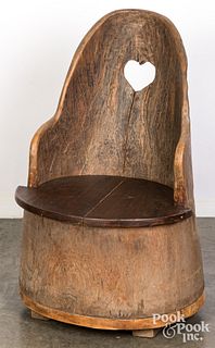 Scandinavian stump chair, 19th c.