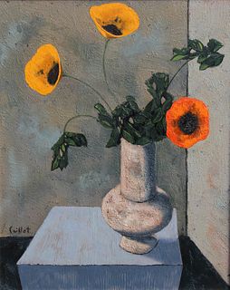 Alvaro Guillot (1931-2010) "pot aux fleurs jaunes"