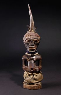Songye Ppls Male Nkisi Figure