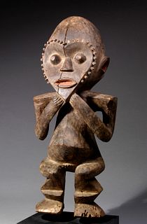 Mambila Ppls Standing Male Ancestor Figure