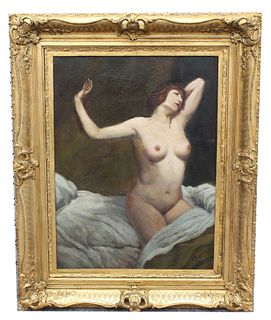 20th C. Signed 'G. Torri' Nude Portrait