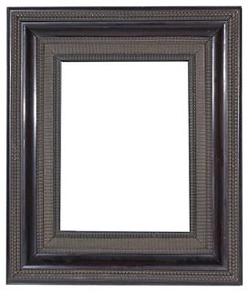 Dutch 19th C Ebonized Frame- 13.75 x 10.5