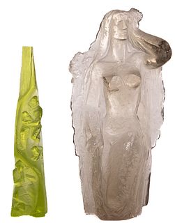 Czechoslovakian Art Glass Figural Sculptures