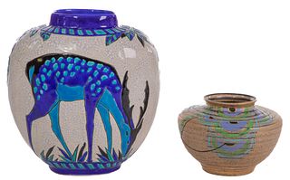 Clarice Cliff 'Goldstone' Pottery Jar